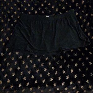 Black Women's Flared Mini Skirt